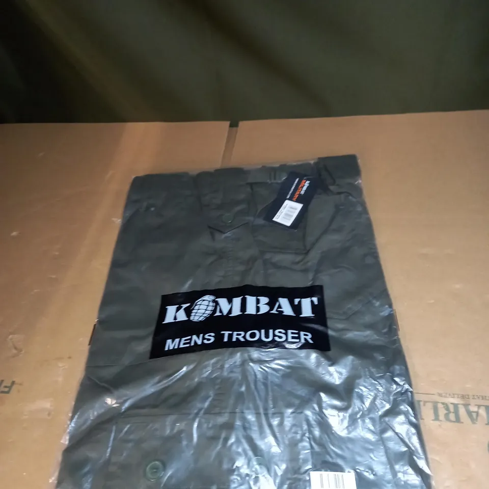 MENS OLIVE GREEN KOMBAT TROUSERS SIZE 38