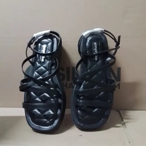 BOXED BRAND NEW APPROXIMATELY 6 SIMPLY BE PHEOBE WIDE SHOES BLACK SIZE 7