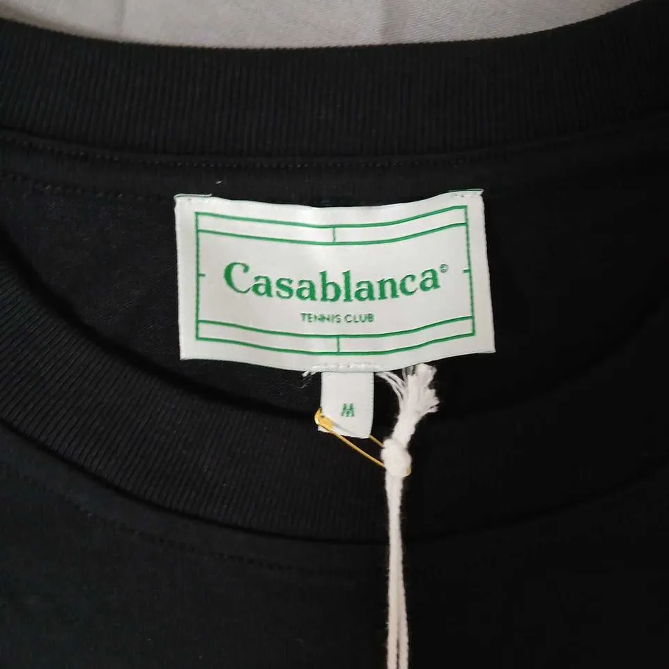 CASABLANCA AVENIDA CASABLANCA GRAPHIC T-SHIRT, BLACK – UK M