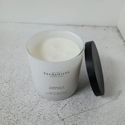 6 PECKSNIFF'S GARDENIA & WHITE PEACH SCENTED CANDLES