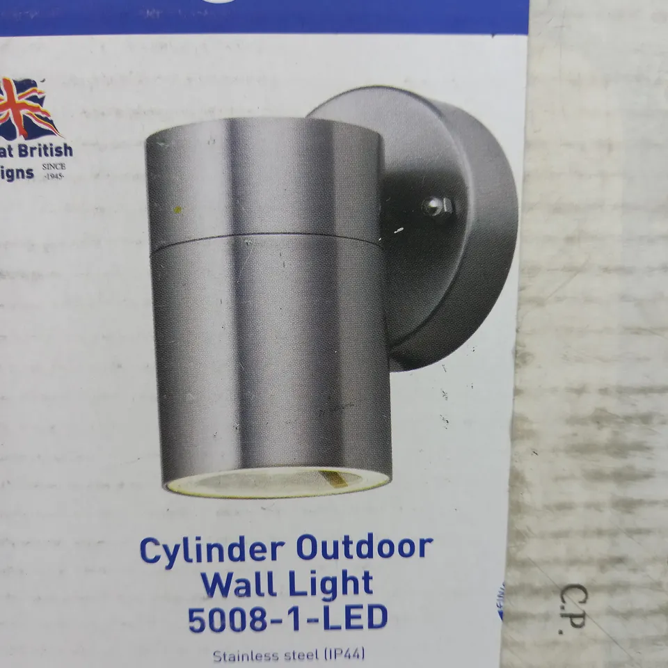 BOXED SEARCHLIGHT 5008-1-LED 1 LIGHT OUTDOOR SCONCE, STAINLESS STEEL