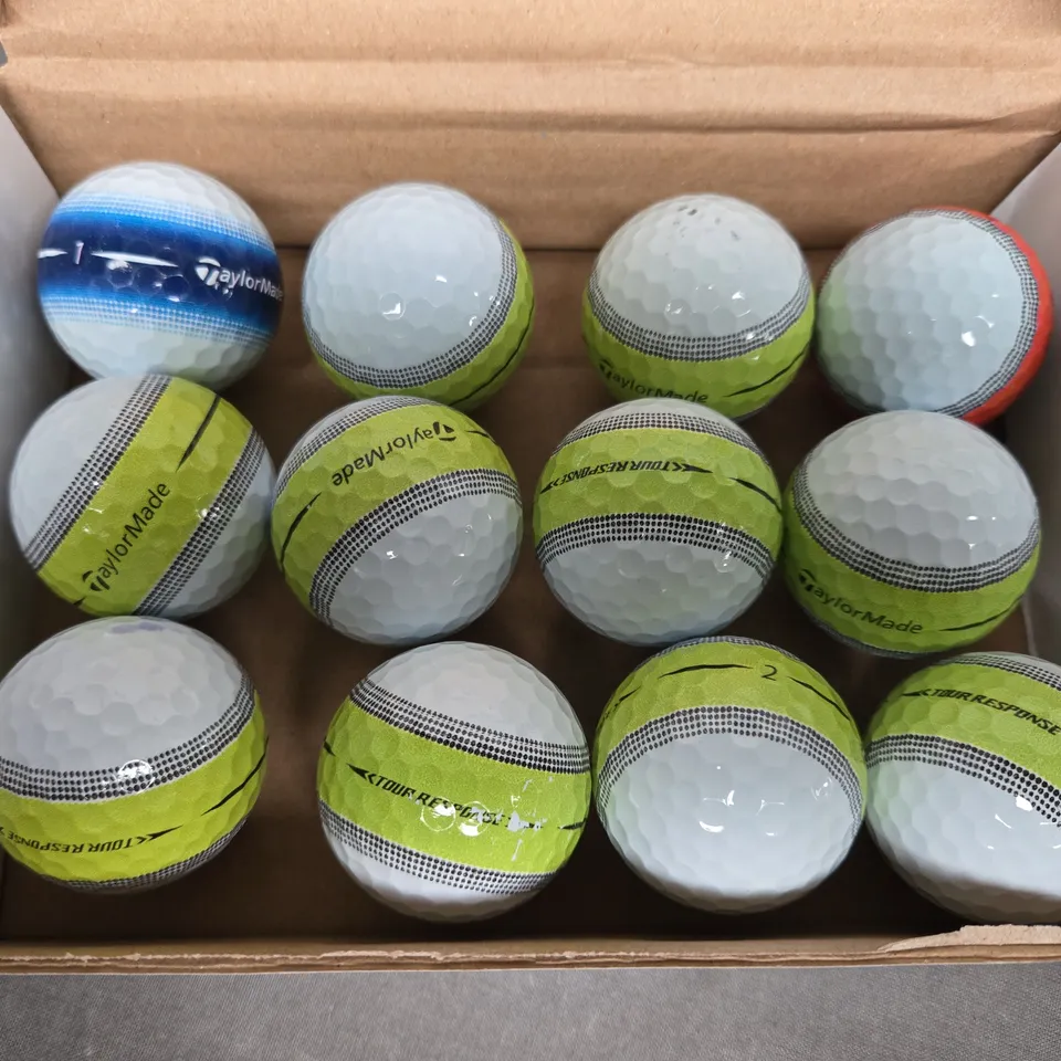 BOX OF APPROXIMATELY 12 TAYLOR MADE GOLF BALLS