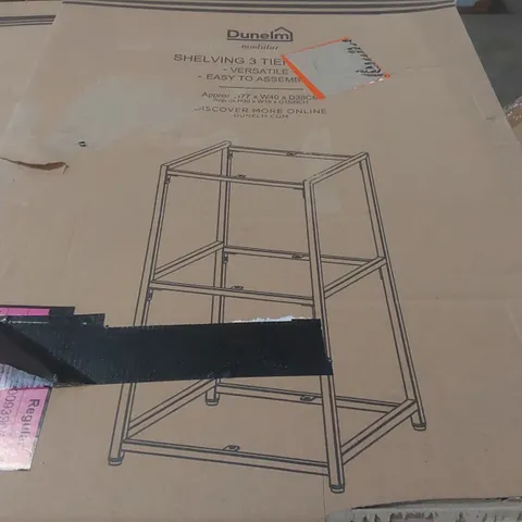 BOXED MODULAR SHELVING 3 TIER - WHITE