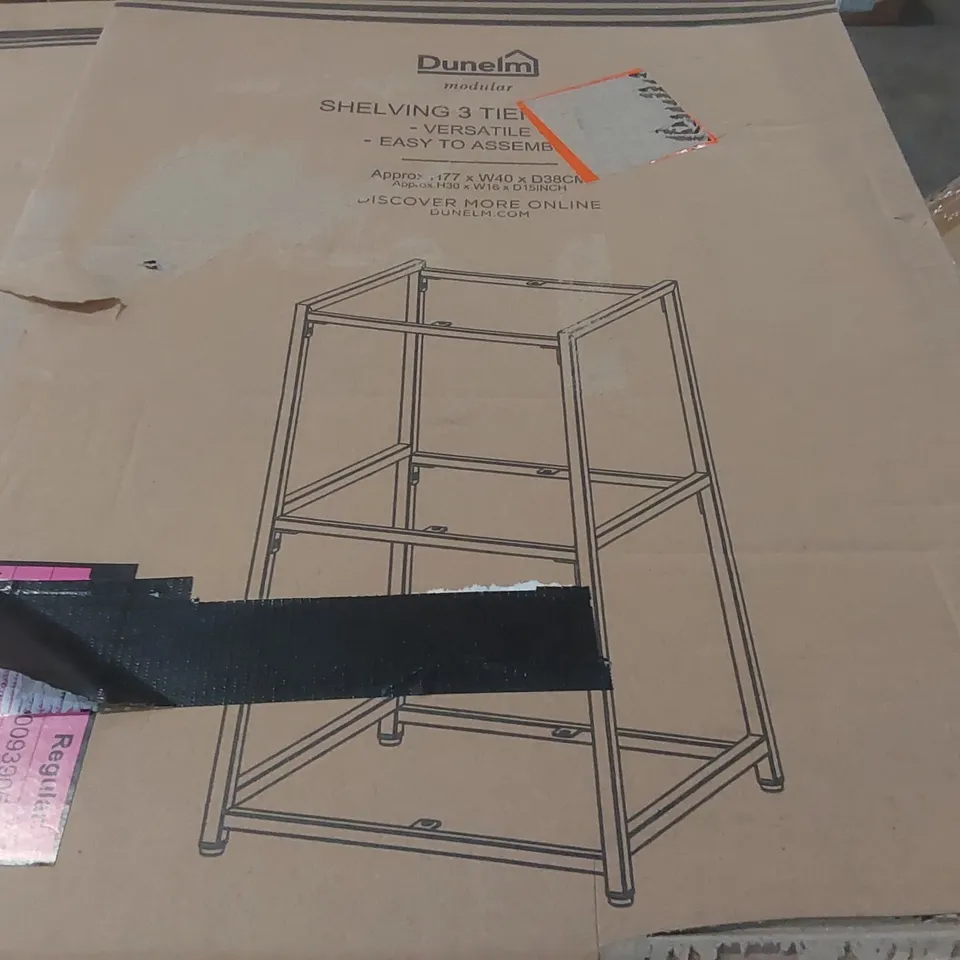 BOXED MODULAR SHELVING 3 TIER - WHITE