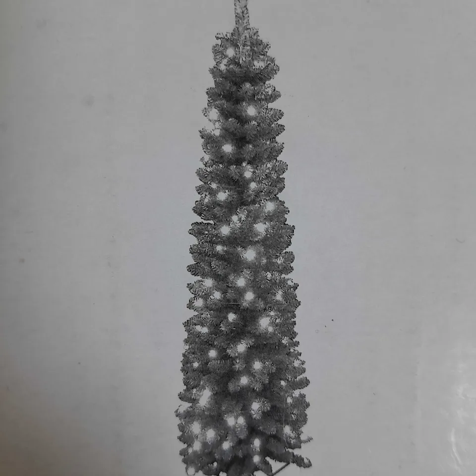 BOXED PRE-LIT 6FT PENCIL CHRISTMAS TREE - COLLECTION ONLY RRP £59.99