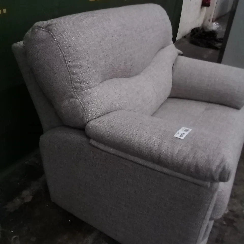 DESIGNER G PLAN MADE STRATTFORD REED TAUPE SNUGGLER SOFA