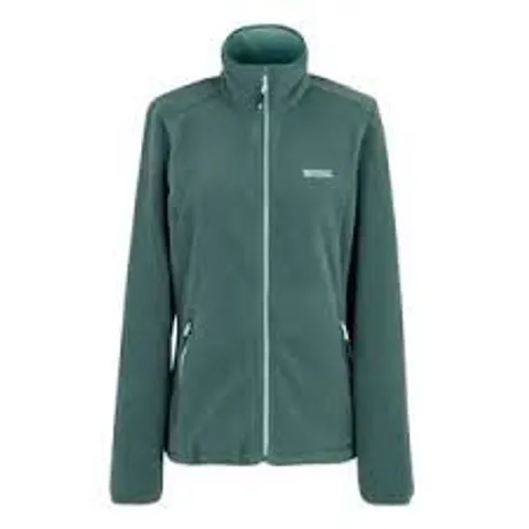 BRAND NEW REGATTA LADIES FLOREO IV FULL ZIP FLEECE IN SPRUCE GREEN - UK SIZE 24