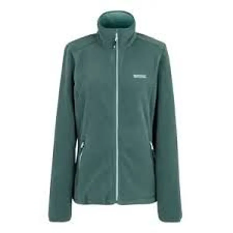 BRAND NEW REGATTA LADIES FLOREO IV FULL ZIP FLEECE IN SPRUCE GREEN - UK SIZE 24