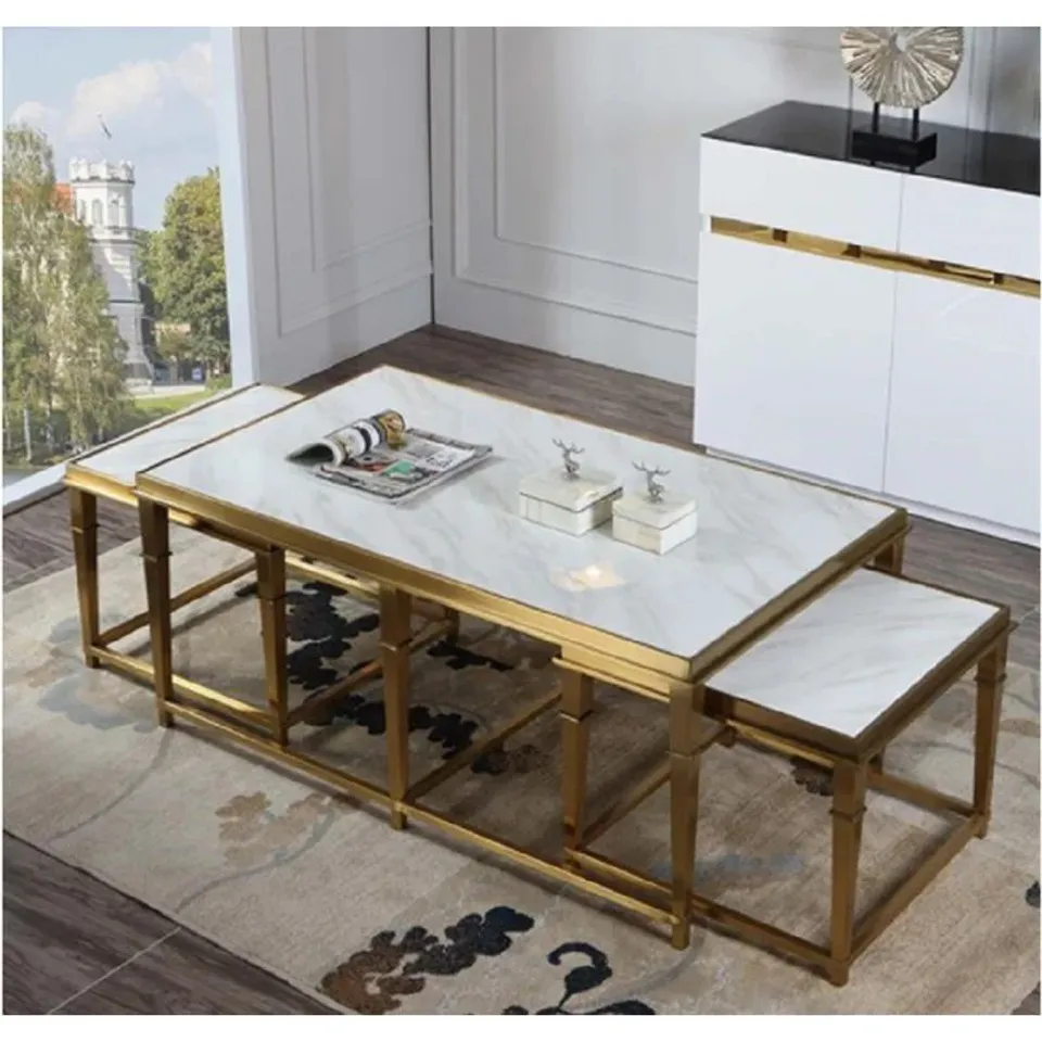 WRAPPED COFFEE TABLE BEGLES SET OF 3 (1 OF 2 BOXES ONLY)
