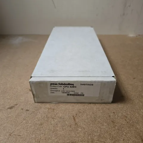 BOXED FIXED SLIVER CPU HOLDER WITH ADJUSTABLE SUPPORT STRAPS