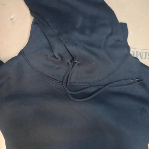 DESIGNER STYLE ALL OVER HOODIE IN BLACK SIZE L