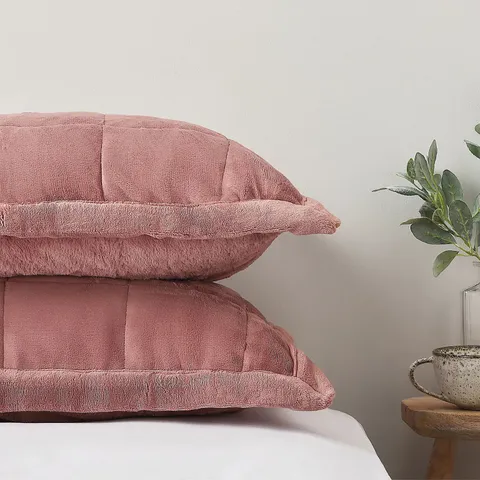 COZEE HOME SET OF 2 VELVETSOFT PILLOWCASES