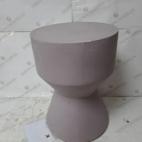 POT STOOL CREME BROWN