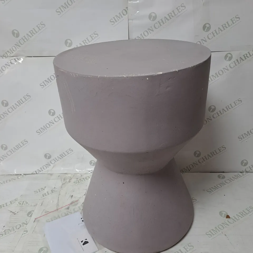 POT STOOL CREME BROWN