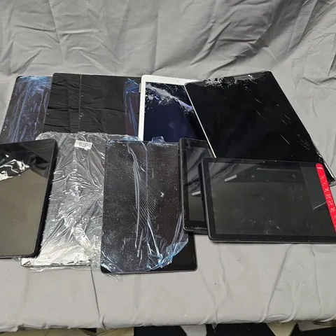 TEN ASSORTED DAMAGED TABLETS