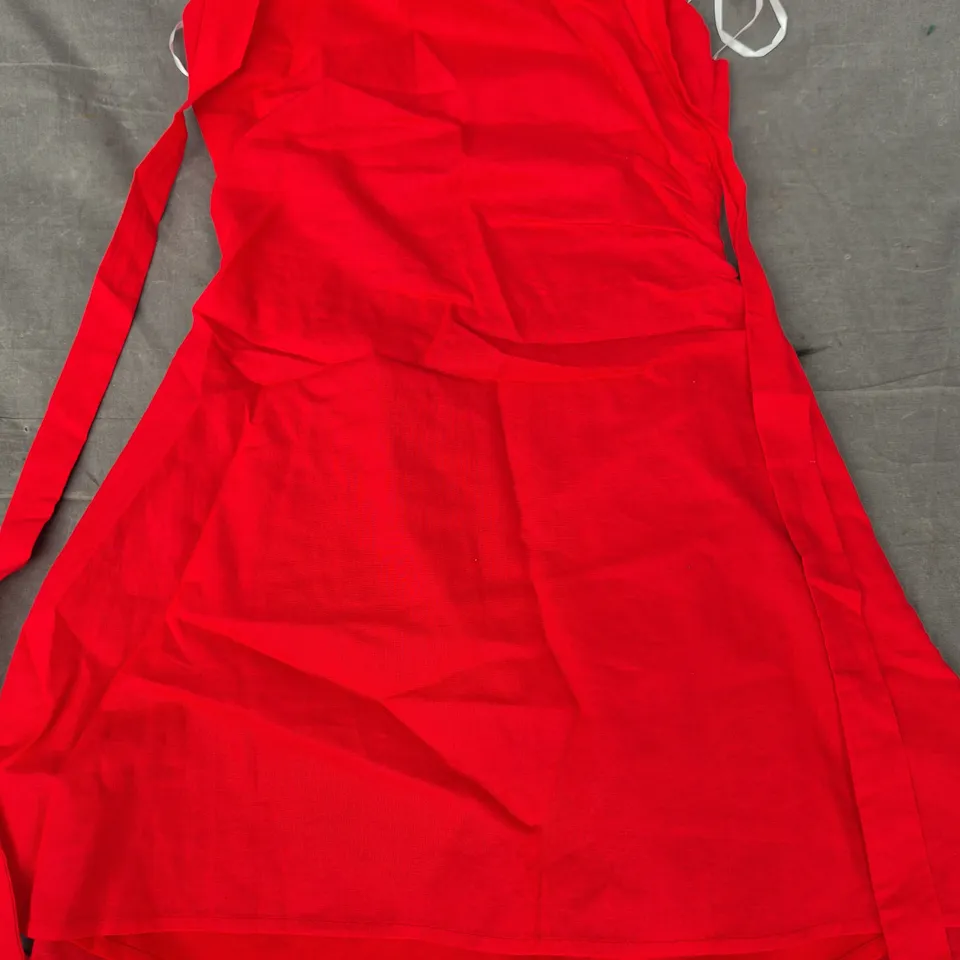 WHITE FOX IT'S UP TO ME HALTER MINI DRESS IN RED SIZE MEDIUM