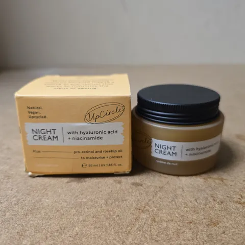 BOXED UPCIRCLE NIGHT CREAM WITH HYALURONIC ACID + NIACINAMIDE, 55 ML