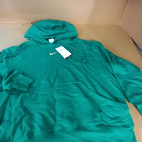 NIKE WOMENS OVERSIZED FIT GREEN HOODIE - M