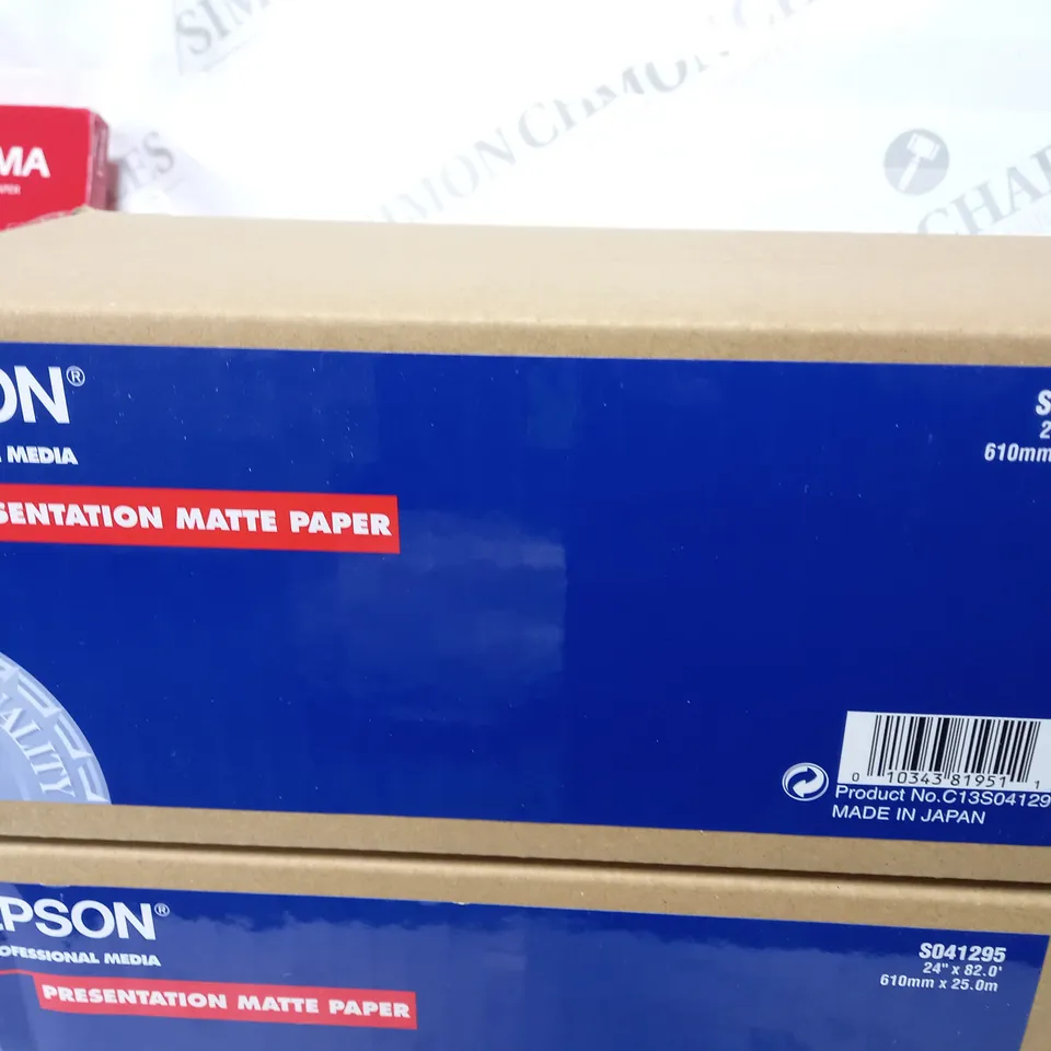 LOT OF 6 PRINTER PAPER ITEMS TO INCLUDE CANON HIGH RESOLUTION AND EPSOM PRESENTATION MATT PAPER