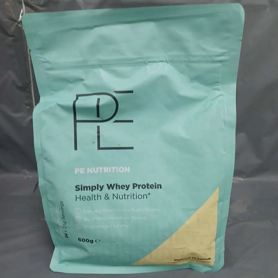 PE NUTRITION SIMPLY WHEY PROTEIN POWDER VANILLA FLAVOUR 600G