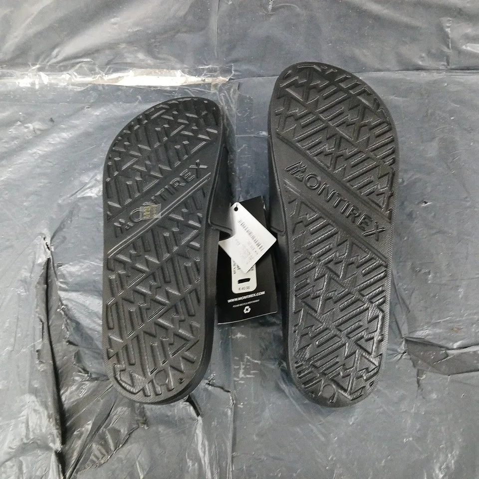 UNBOXED PAIR OF MONTIREX SLIDES UK 11 BLACK 