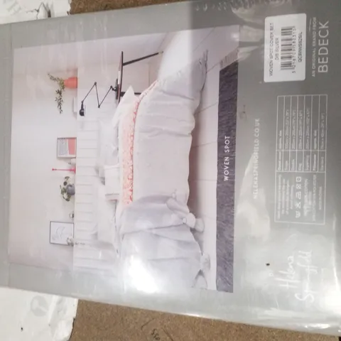 BRAND NEW SEALED WOVEN SPOT DOUBLE DUVET SET