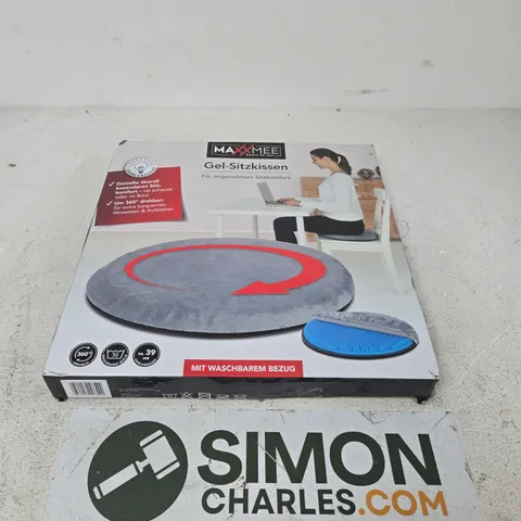 MAXXMEE GEL SEAT CUSHION – GREY, BOXED
