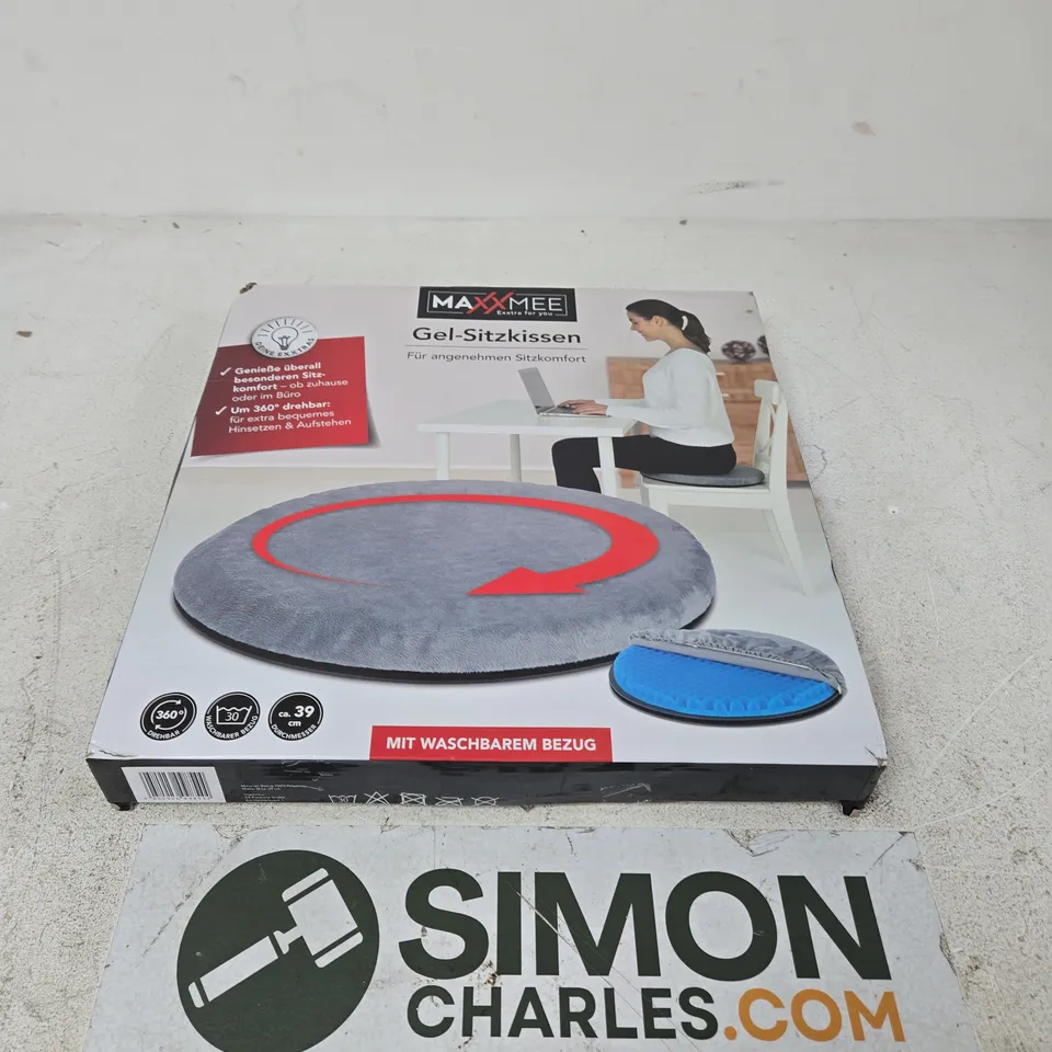 MAXXMEE GEL SEAT CUSHION – GREY, BOXED