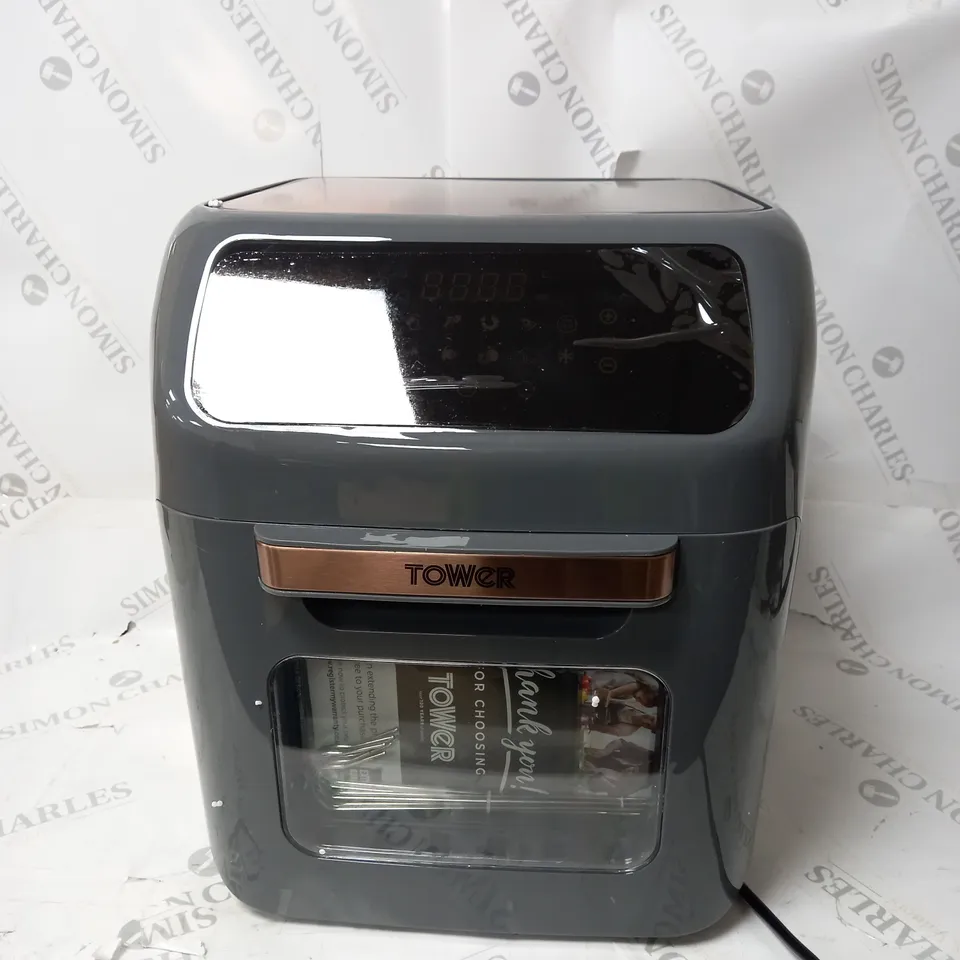 BOXED TOWER VORTEX T17064 AIR FRYER OVEN 12L - ROSE GOLD/GREY