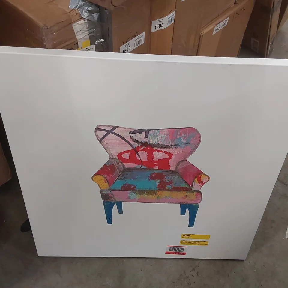 MOD CHAIRS VIII CROP BY COURTNEY PRAHL - WRAPPED CANVAS