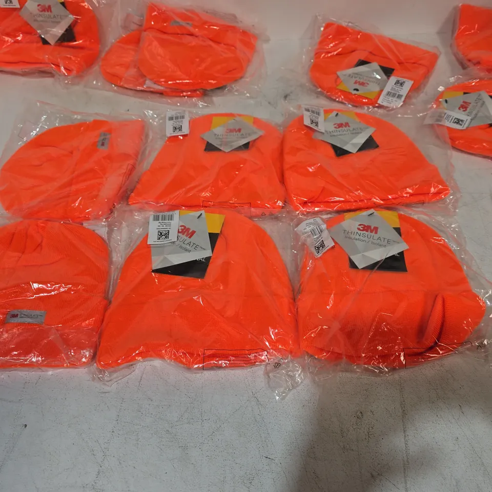 LOT OF 12 BRAND NEW 3M THINSULATE HI-VIS BEANIES