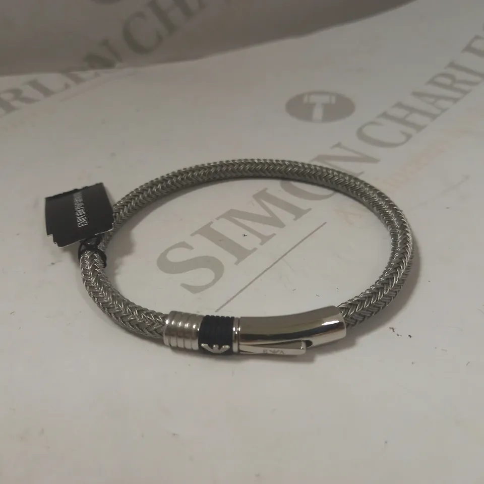 EMPORIO ARMANI STAINLESS STEEL MEN BRACELET SIZE 19 RRP £105