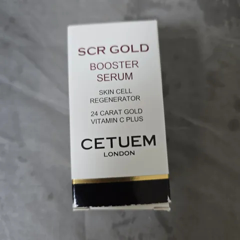 SCR GOLD BOOSTER SERUM – SKIN CELL REGENERATOR, 24 CARAT GOLD VITAMIN C PLUS (CETUEM LONDON)