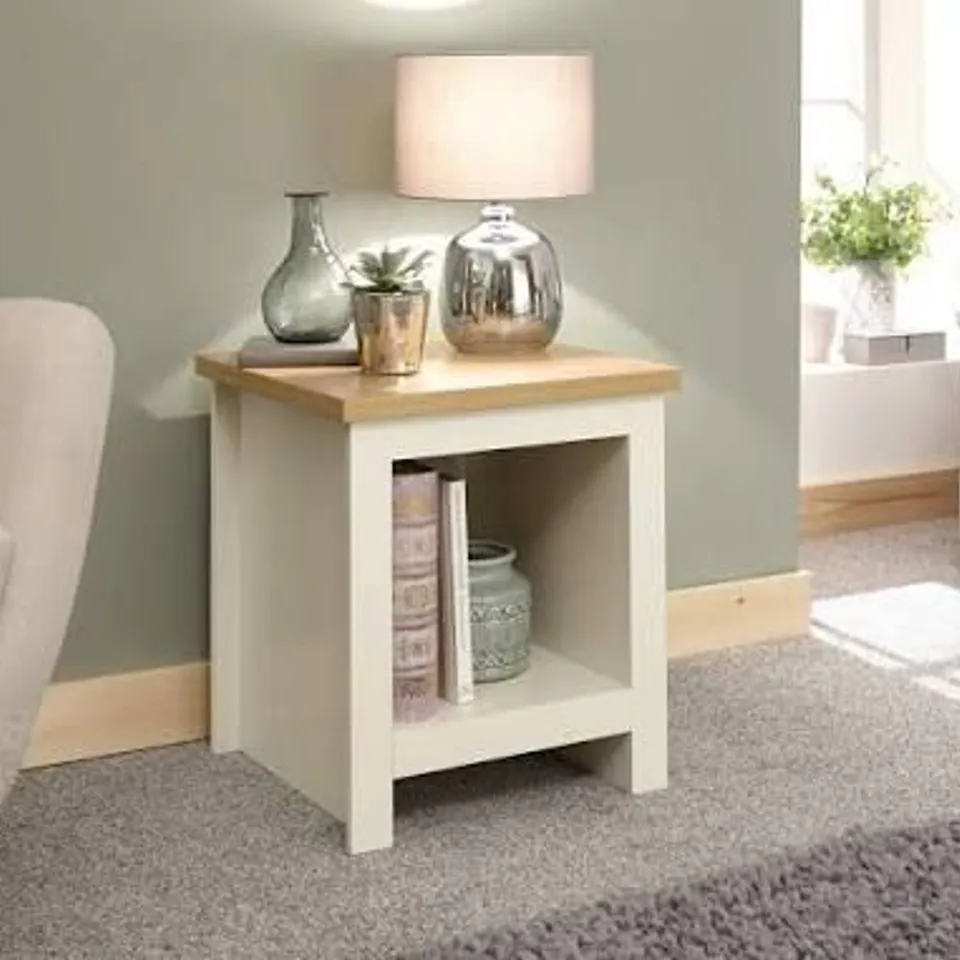BOXED GFW LANCASTER CREAM SIDE TABLE (1 BOX)