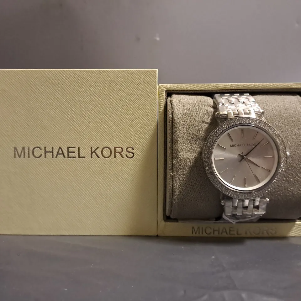 MICHAEL KORS DARCI CRYSTAL EMBELLISHED BEZEL WOMEN’S WATCH