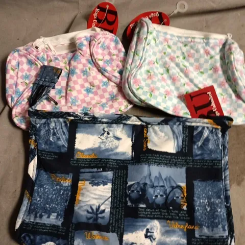 APPROXIMATELY 70 ASSORTED MAKE-UP/COSMETIC BAGS IN VARIOUS DESIGNS