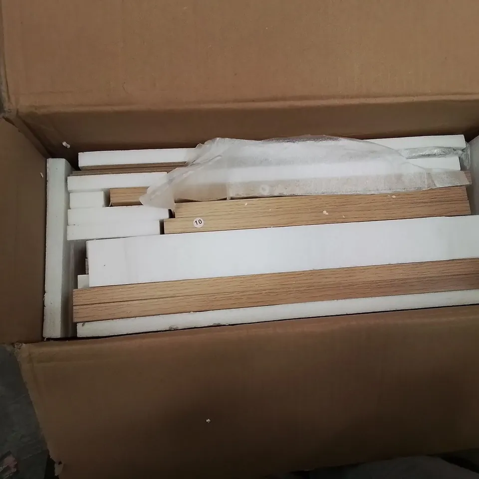 BOXED 2 DRAWER CHEST OF DRAWERS IN NATURAL WOOD COLOUR