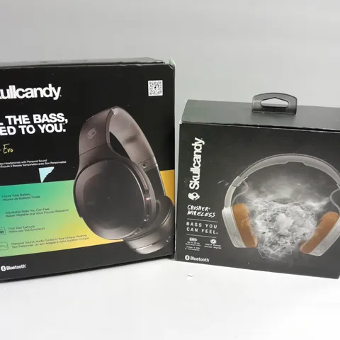 7 X ASSORTED SKULL CANDY WIRELESS OVERHEAD EARPHONES