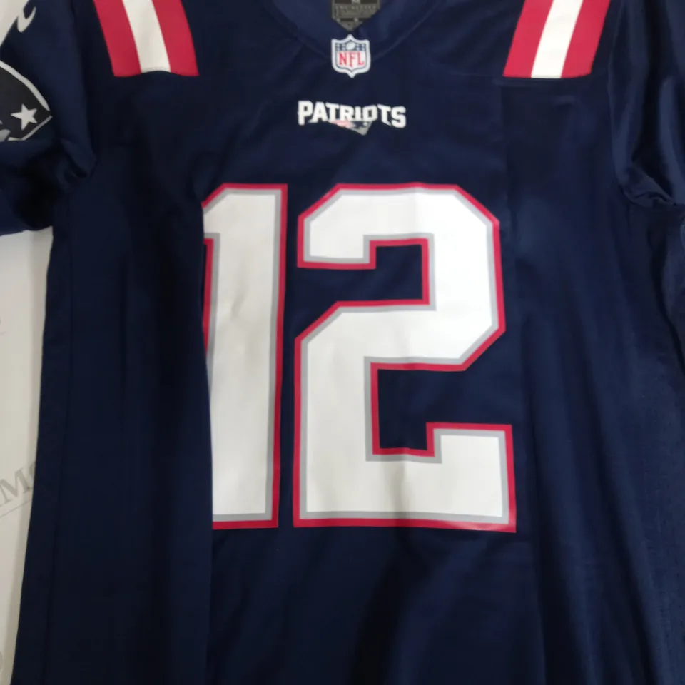 NIKE NFL PATRIOTS JERSEY - ROLF 12 - M