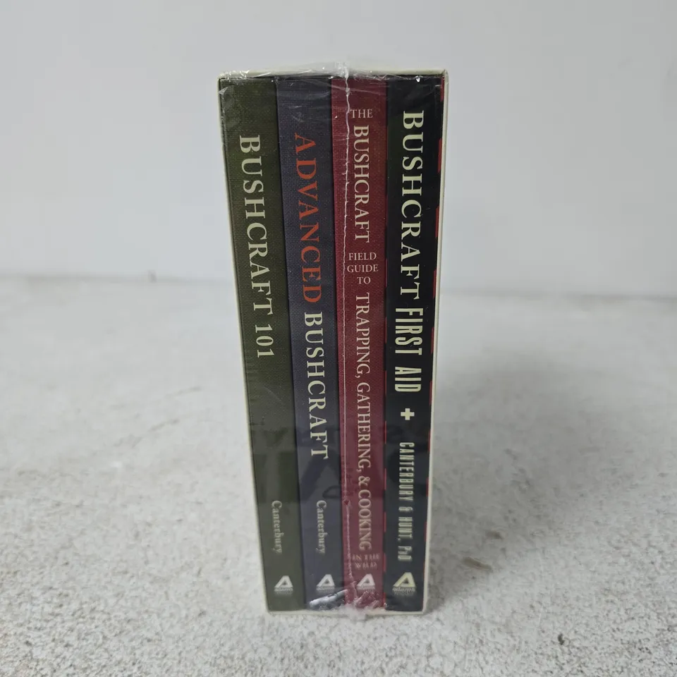 BUSHCRAFT BOXED SET BY DAVE CANTERBURY – 4-BOOK WILDERNESS SURVIVAL GUIDES