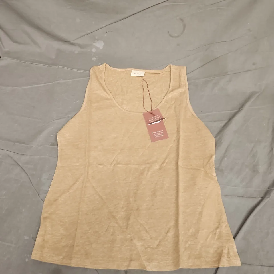POETRY FASHION WOMEN'S SLEEVELESS KNIT TOP – UK 18 SAND