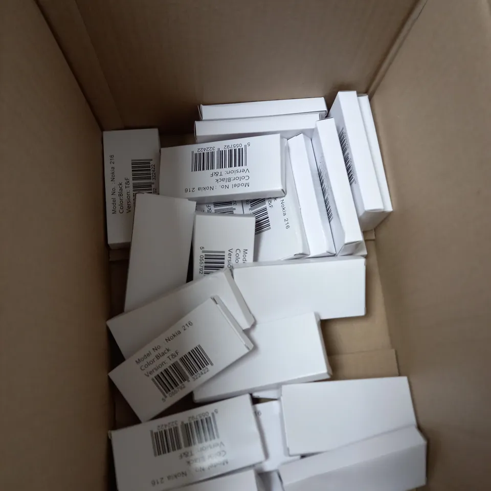 BOX OF APPROXIMETLY 24 NOKIA 216 DISPLAY PHONES 