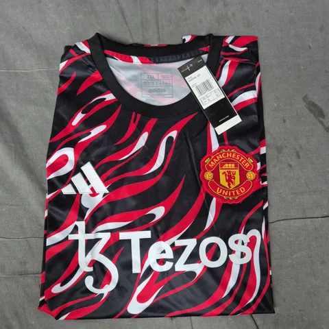 ADIDAS MANCHESTER UNITED FOOTBALL JERSEY SIZE 2XL