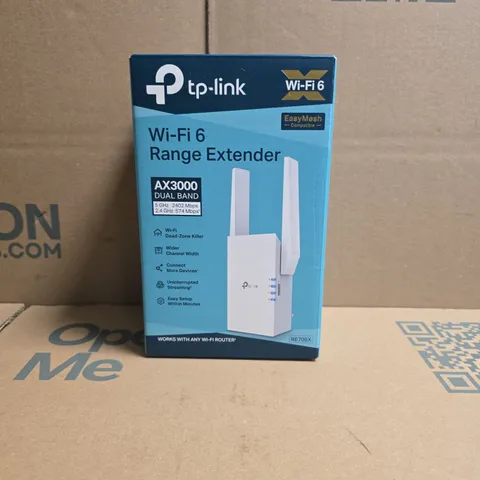TP-LINK WI-FI 6 RANGE EXTENDER AX3000 (RE705X) – BOXED