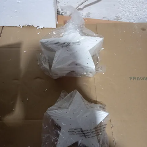 K BY KELLY HOPPEN SET OF 2 LARGE CERAMIC LIGHT UP ORNAMENTS
