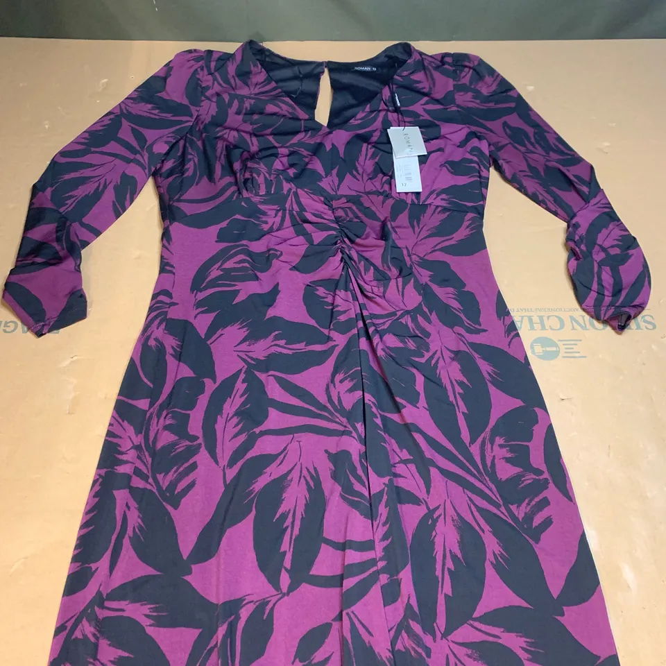 Front gathered midi dress size 12