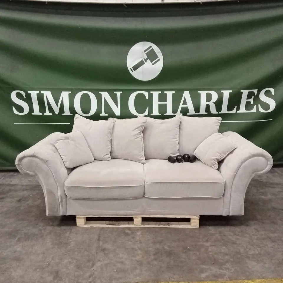 WINDSOR 3 SEATER FABRIC SCATTER BACK SOFA RRP £949