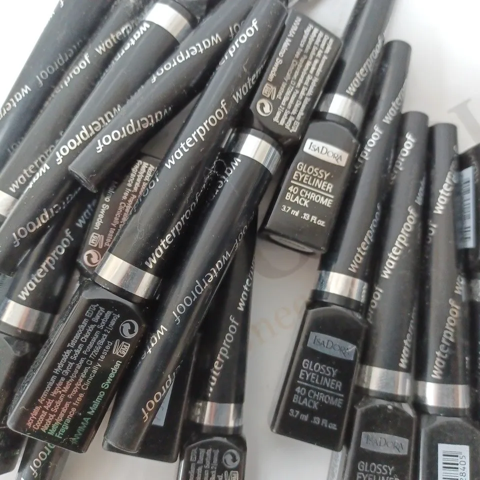 APPROXIMATELY 17 ISADORA GLOSSY EYELINER #40 CHROME BLACK 