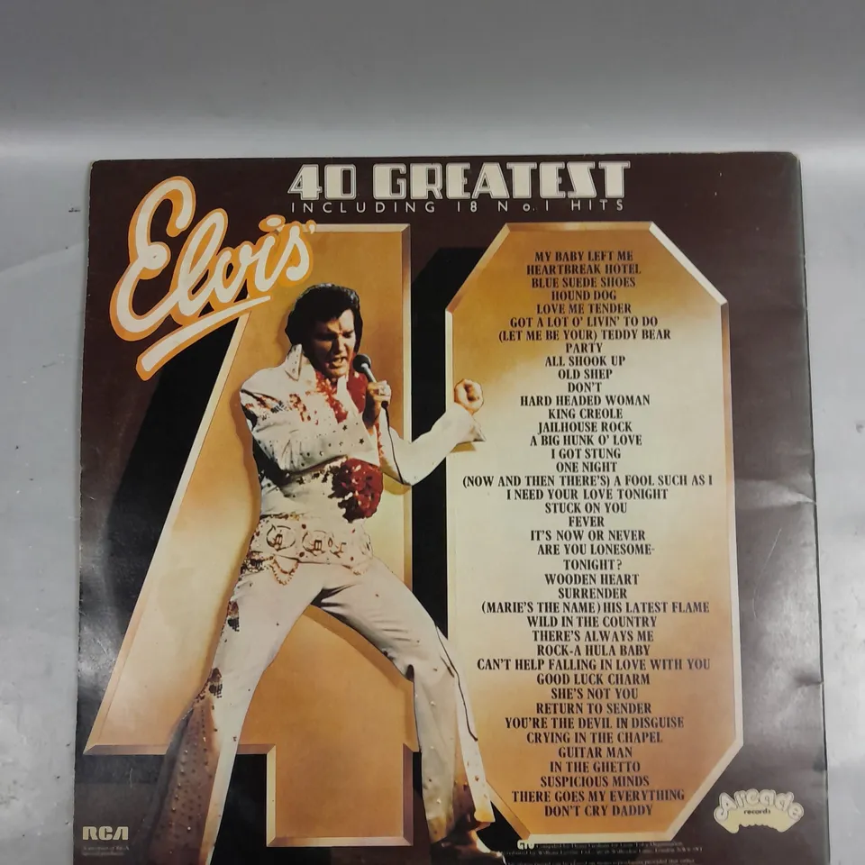 ELVIS 40 GREATEST VINYL 