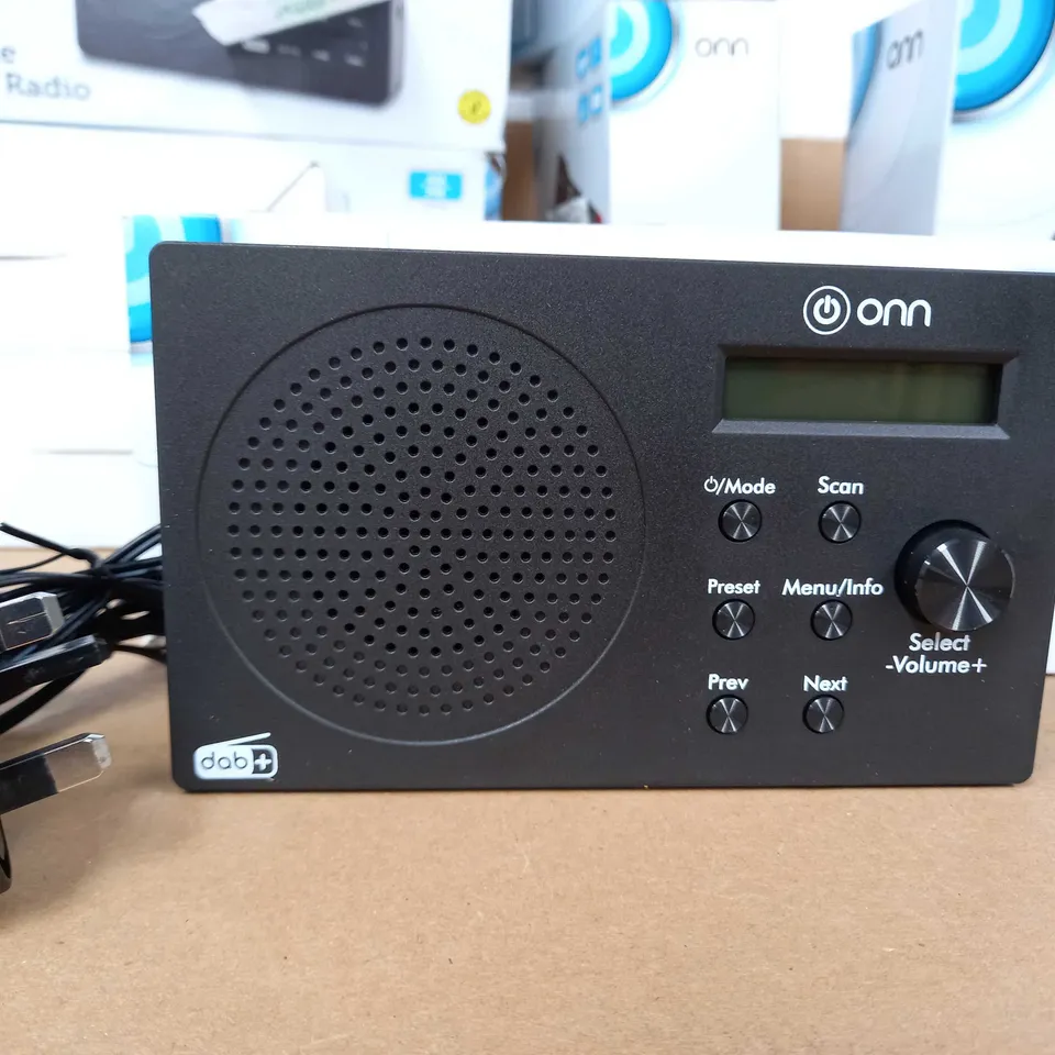 ONN DAB+/FM RADIO WITH BLUETOOTH
